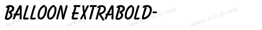 Balloon ExtraBold字体转换
